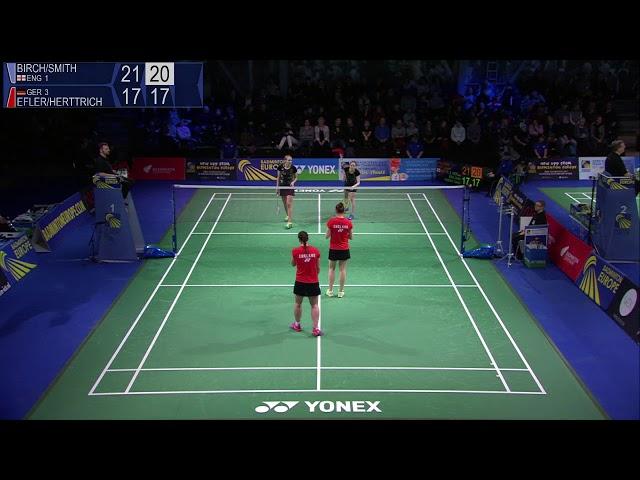 Match point - England (Birch / Smith) vs Germany (Efler / Herttrich) - EMTC 2019