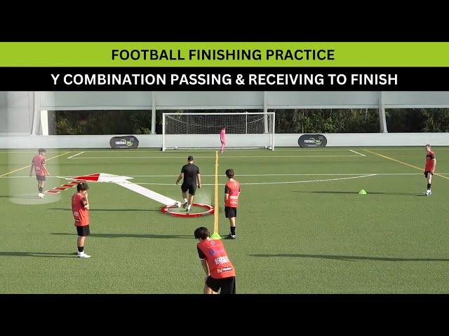 Y Combination Passing & Receiving To Finish Football Practice