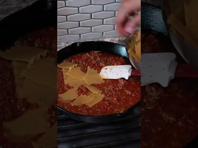 30 Minute Skillet Lasagna