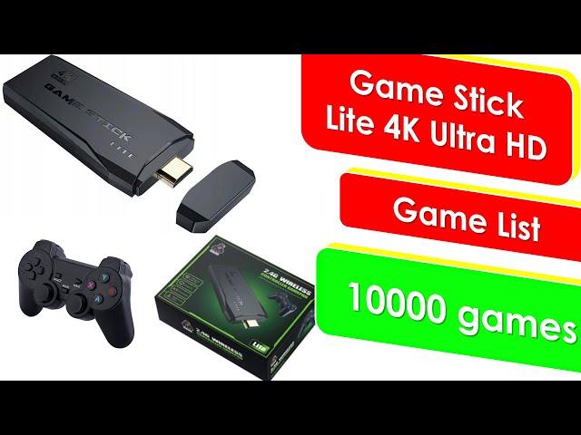 GAME STICK 4K Game List