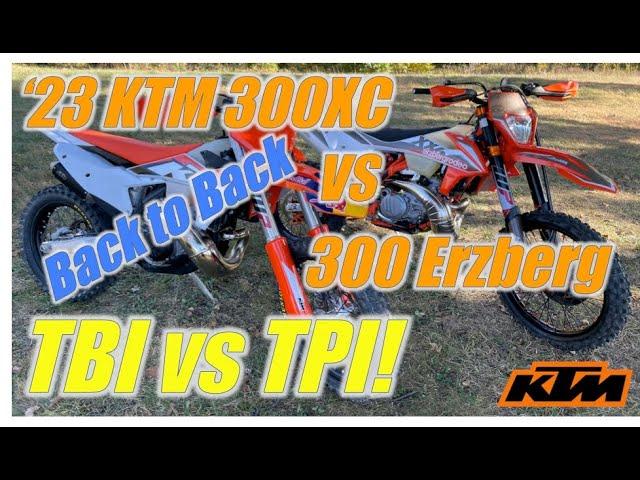 TBI vs TPI 2023 KTM 300XC vs 2021 KTM 300XCW Erzberg Comparison