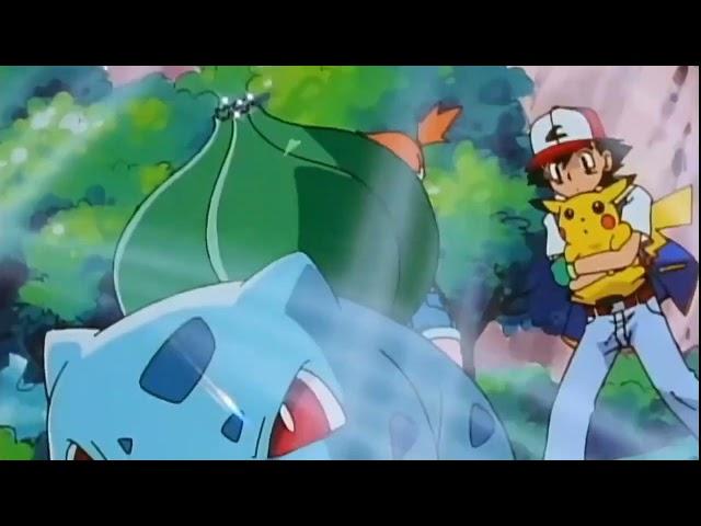 Ash's Bulbasaur learns solarbeam