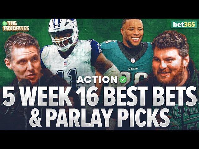 5 NFL Week 16 BEST BETS & NFL PARLAY Picks from Simon Hunter & Chad Millman | The Favorites Podcast