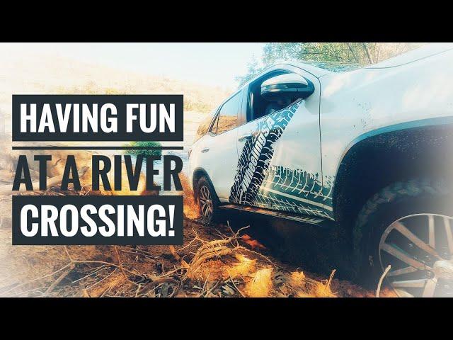 Toyota Fortuner I Off Road I River Crossing vs Quad #4wheelingsa #fortuner