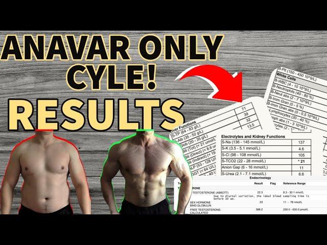 Anavar Only Cycle Results! | Lose Fat? Gain Muscle? | Anavar and HCG Cycle | Testosterone Levels?