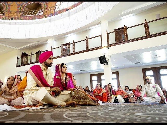 GRAVESEND GURDWARA // Chitvun & Harkamal //  Wedding Highlights  (Part One)