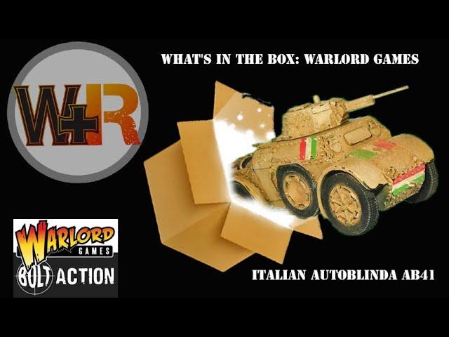 Unboxing The Warlord Games Italian Autoblinda AB41!