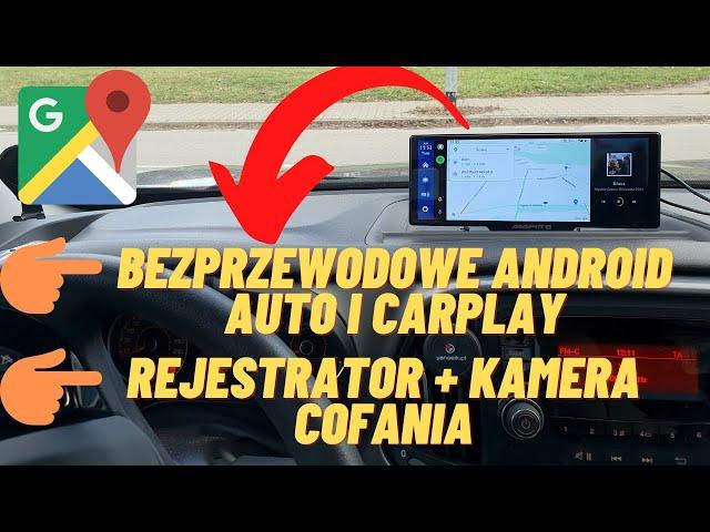 Monitor samochodowy 10" Android Auto i CarPlay, wideorejestrator z kamerą cofania (Ampire CPM100)