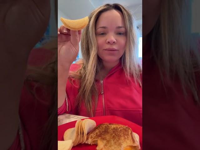 Trisha Paytas Tries New Cheese Bread Sandwich – A Delicious Taste Test