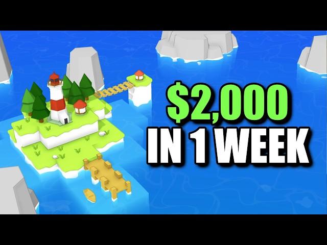 Indie Dev Income - 1 Week of Game Sales