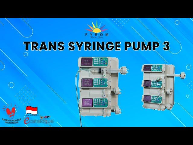 Product Highlights | Trans Syringe Pump Drive 3