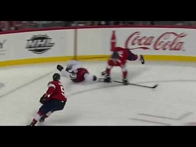 Sam Bennett thrashed Cole Sillinger with a huge hit