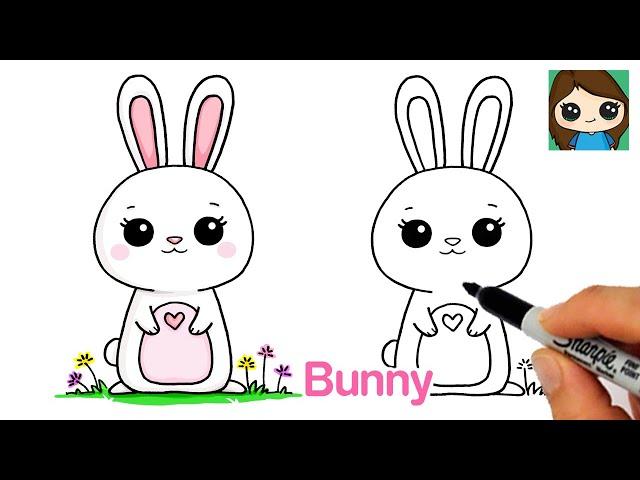 How to Draw a Bunny Easy  Spring
