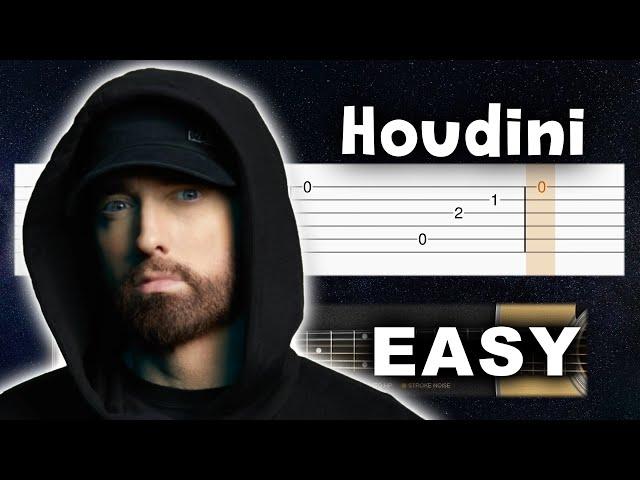 Eminem - Houdini - EASY Guitar tutorial (TAB)