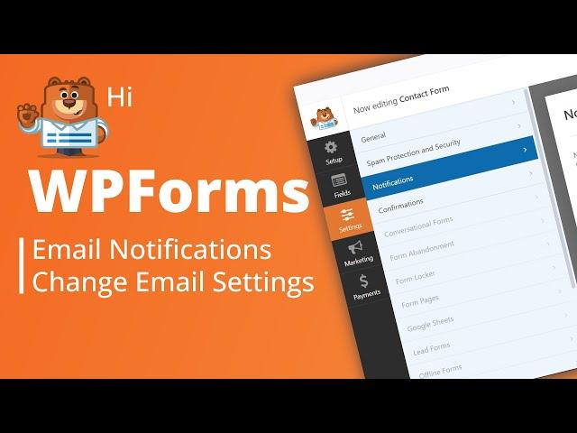 WPForms Email Notifications: How to Easily Change Receiving Address | WPForms Email Setup