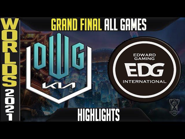 DK vs EDG Highlights ALL GAMES | Worlds 2021 GRAND FINAL | Damwon KIA vs Edward Gaming