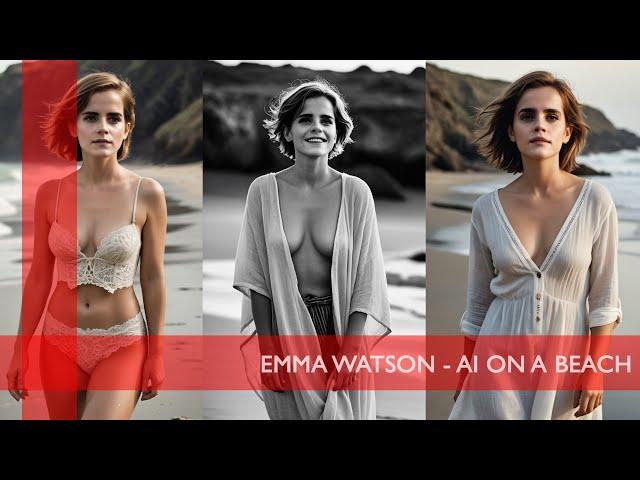 Emma watson - Ai On A Beach #emmawatson #beach #hermionegranger