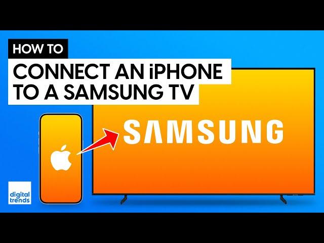 How to Screen Mirror or Cast iPhone to Samsung TV