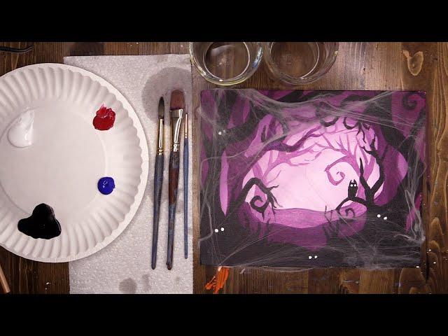 Spooky Forest Painting - Virtual McArt