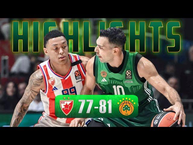 Zvezda vs Panathinaikos 77-81 Full Game Highlights - November 1, 2024 | Euroleague RS Round 7