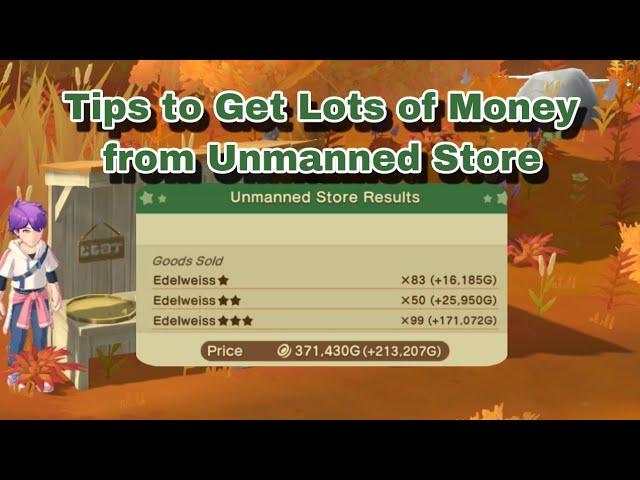 How I Get Lots of Money in Unmanned Store | Harvest Moon : Home Sweet Home