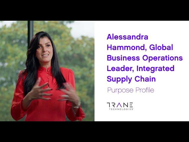 Purpose Profile: Alessandra Hammond, Global Business Operations Leader, Integrated Supply Chain