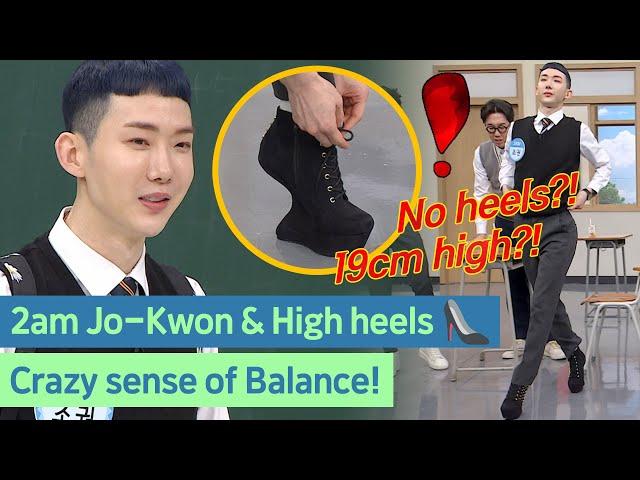 2am Jo-Kwon wore high heels! but no heels?!