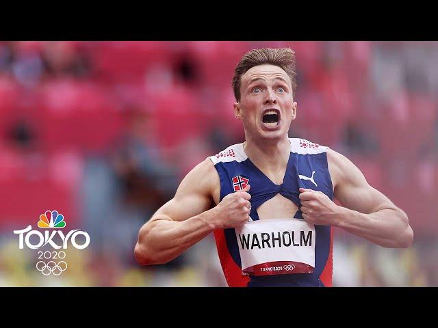 Warholm holds off Benjamin for gold, WR in ALL-TIME 400m hurdles final | Tokyo Olympics | NBC Sports