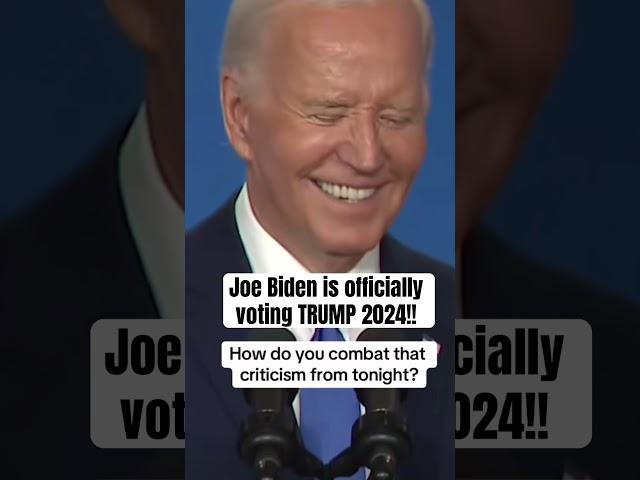 Joe Biden is officially voting TRUMP 2024 #biden #kamalaharris #trump #vote