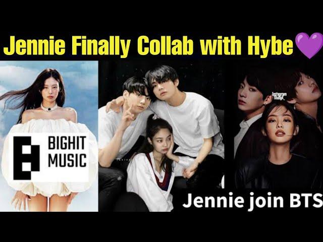 Jennie 1st Collab with Hybe  Jennie Music Video with BTS  BTS Blackpink Collab ️ #bts #blackpink