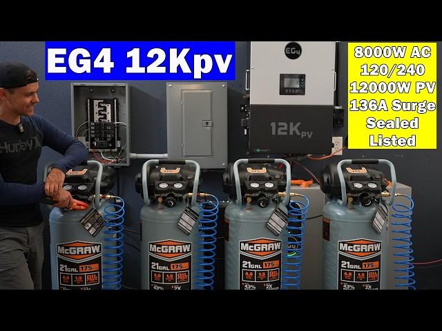 NEW! EG4 12Kpv: 8,000W 120/240V Hybrid Inverter w/ 136A Surge?!