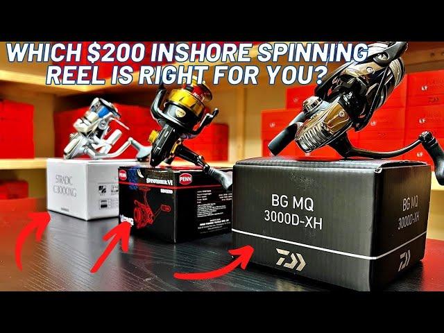 SHIMANO vs PENN vs DAIWA [$200 Inshore Spinning Reel Comparison]