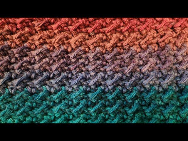 The Even Moss Stitch - Crochet Tutorial! (One Row Repeat!)