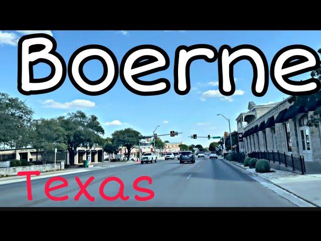 [4K] Boerne, TX- German/Texas City - Kendall County - City Tour