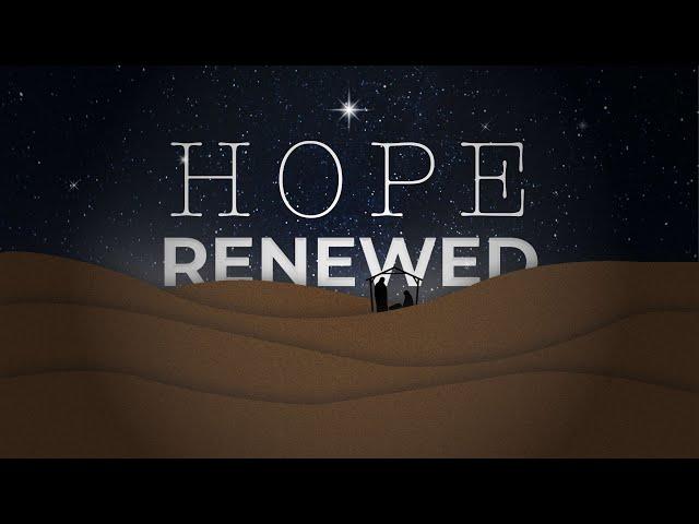 05.01.2025 - Hope Renewed series- New Beginnings