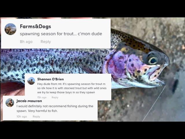 these guys are not haters...(Trout Fishing)