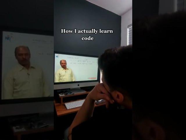 How people think I learn code