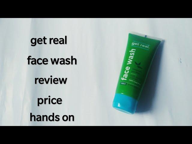 Get real face wash | hands on | review | ft p. praveena