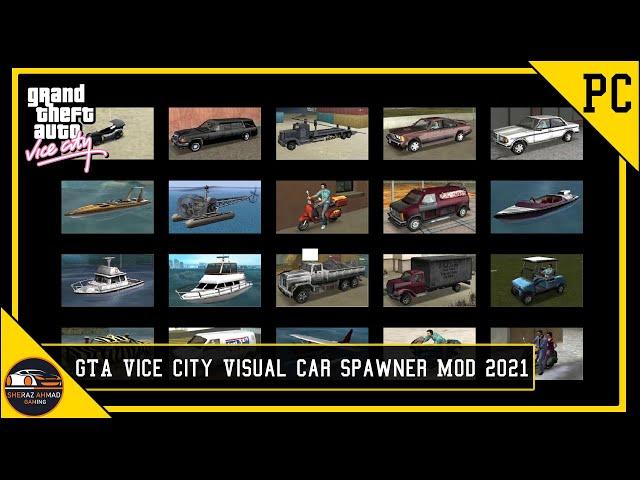 GTA VC Visual Car Spawner Mod | All Car Cheat Code Menu GTA VC