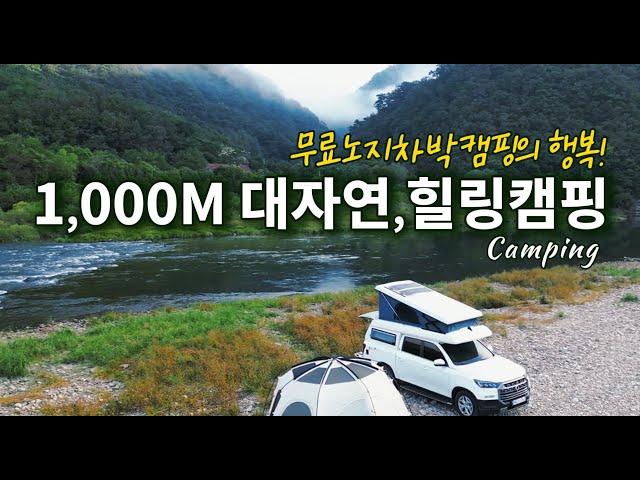 Camping in Korea/Couples Camping in Korea/Truck camping/a camping trip/Puppy/Camping