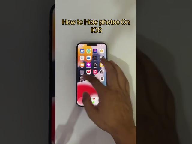 How to hide photos on ios #shorts