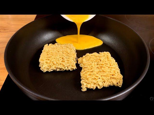 Cook noodles and eggs this way, the result is amazing and simple and delicious!