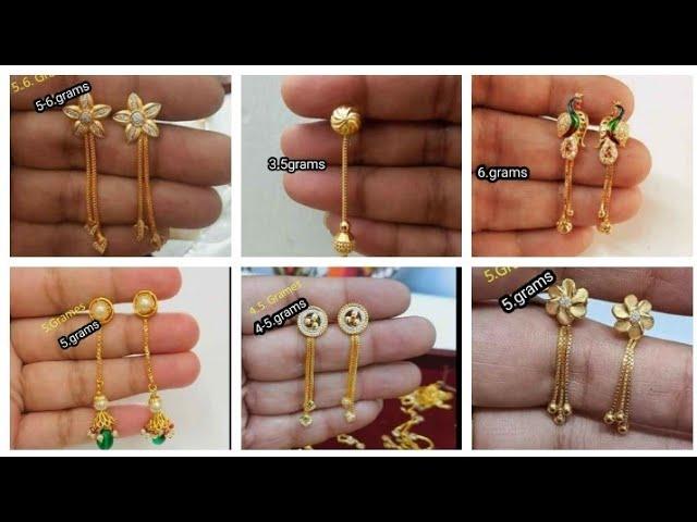 variety designs chain models earrings with weight.