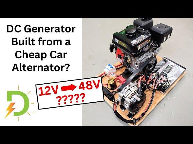 The AlternatorGenerator, First Attempt.  48V Battery Charging