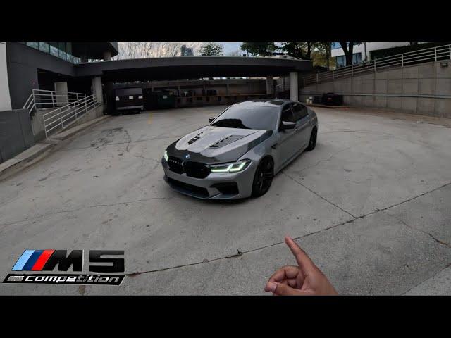 VLOGMAS DAY 10: POV CUTTING UP IN MY BMW M5 COMPETITION!