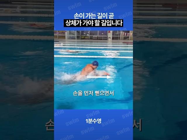 손이 가는 길이 곧 상체가 가야할 길..#수영 #평영