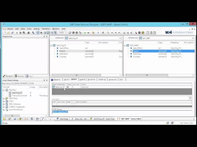 Creating a Job in SAP Data Services