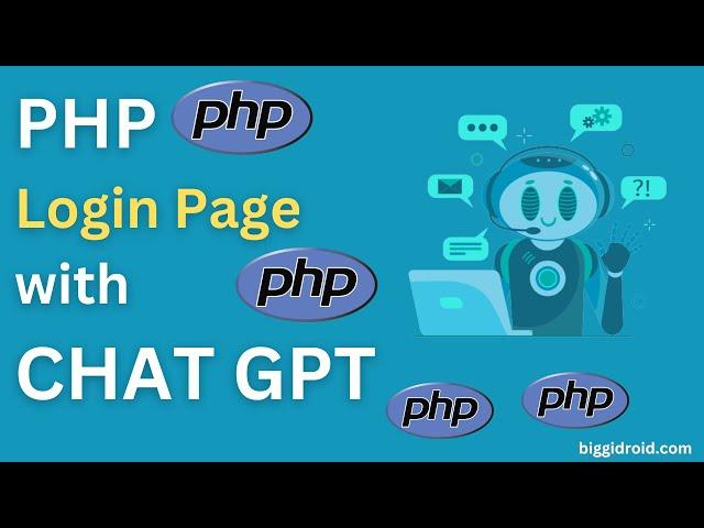 PHP Login Page With Chat GPT