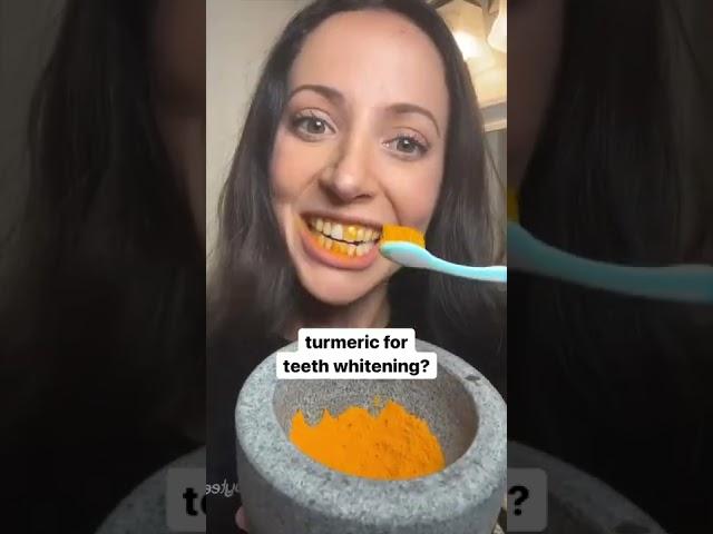 turmeric for teeth whitening? #shorts