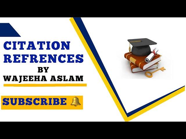 Citation and Reference